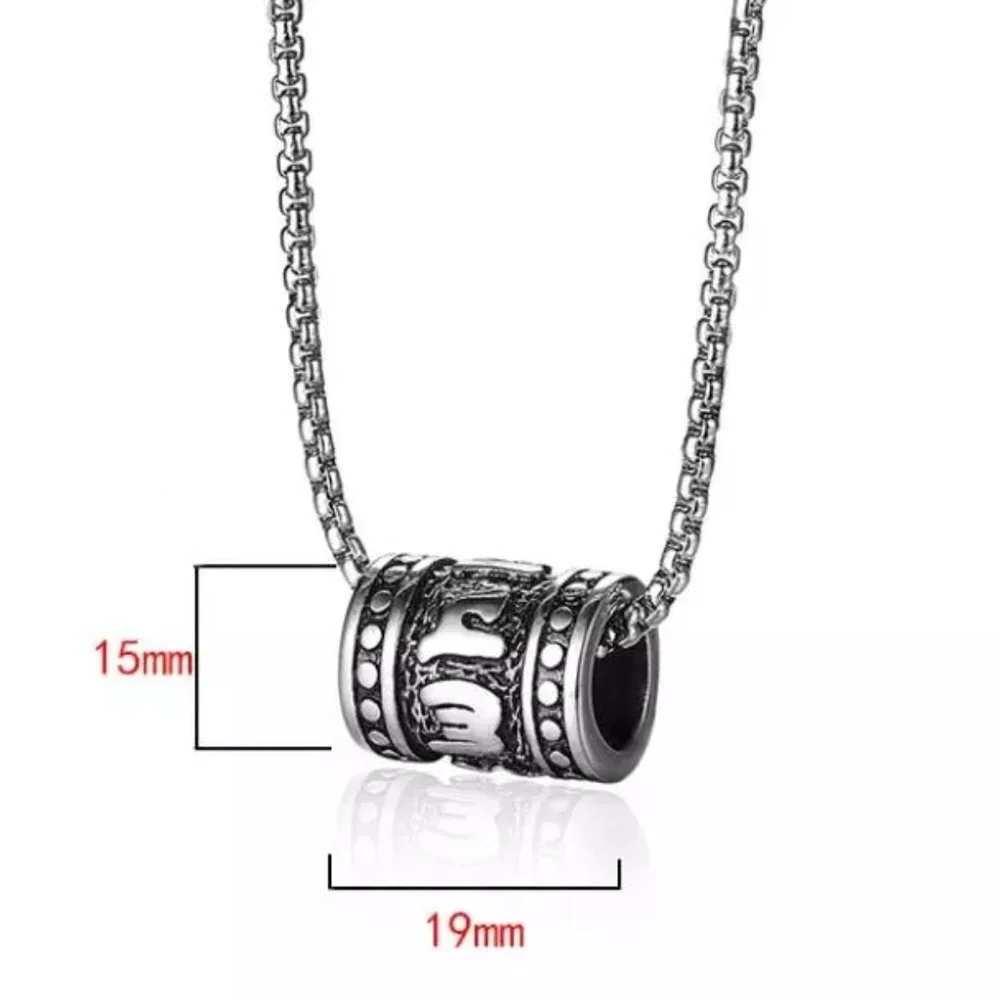 ❤️Six-character mantra rotatable beads necklace, N90201P111
